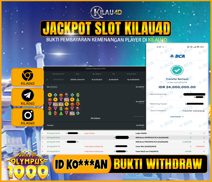 Bukti kemenangan slot