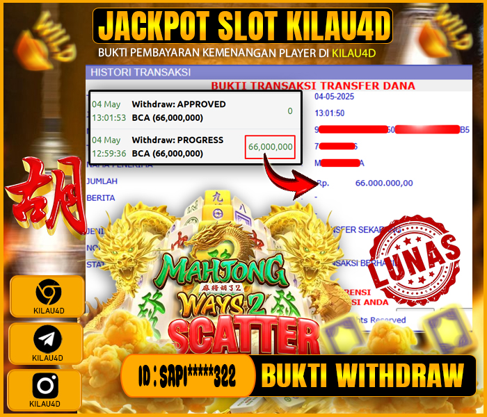 BUKTI KEMENANGAN SLOT